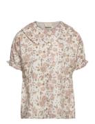 Shirt Flower Woven Tops Blouses & Tunics Pink En Fant