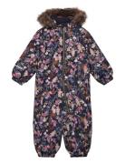 Nmfsnow10 Suit Wild Flower Fo Outerwear Coveralls Snow-ski Coveralls & Sets Pink Name It