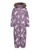 Nmfsnow10 Suit Dancing Unicorn Fo Outerwear Coveralls Snow-ski Coveralls & Sets Purple Name It