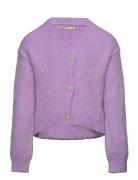 Kmgnewpiumo L/S Cardigan Cp Knt Tops Knitwear Cardigans Purple Kids Only
