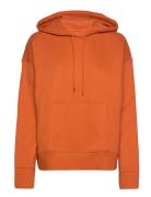 D1. Icon G Essential Hoodie Tops Sweatshirts & Hoodies Hoodies Orange GANT