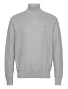 32/2 Cotton-Lsl-Plo Tops Knitwear Half Zip Jumpers Grey Polo Ralph Lauren