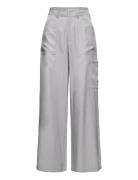 Leona Pants Bottoms Trousers Cargo Pants Grey A-View