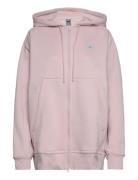 Asmc Sw Pull On Sport Sweatshirts & Hoodies Hoodies Pink Adidas By Stella McCartney