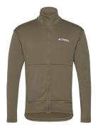 Mt Lt Fl Fz Ja Sport Sweatshirts & Hoodies Fleeces & Midlayers Green Adidas Terrex