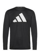 Run It Ls Sport T-Langærmet Skjorte Black Adidas Performance