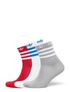 Crew Sock 3Pp Sport Socks Regular Socks Multi/patterned Adidas Originals