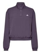 Tr-Es Min 1/4Z Sport Sweatshirts & Hoodies Sweatshirts Purple Adidas Performance