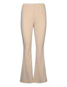 Vmliva Hw Flared Pant Noos Bottoms Trousers Flared Beige Vero Moda