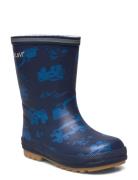 Thermal Wellies Aop W. Lining Shoes Rubberboots High Rubberboots Blue CeLaVi