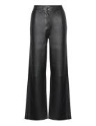Leather Pants Bottoms Trousers Leather Leggings-Bukser Black Marc O'Polo
