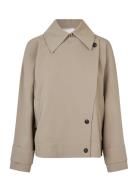 Silvia Trench Jacket Outerwear Jackets Light-summer Jacket Beige Second Female