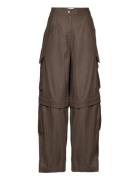 Ebba Cargo Trousers Bottoms Trousers Cargo Pants Khaki Green HOLZWEILER