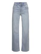 Nlftariannes Dnm Lw Straight Pant Noos Bottoms Jeans Regular Jeans Blue LMTD