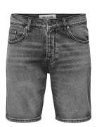 Onsedge Wb 7636 Pim Dnm Shorts Vd Bottoms Shorts Denim Black ONLY & SONS