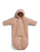 Baby Overall - Pink Bouclé 6-12M Outerwear Coveralls Snow-ski Coveralls & Sets Coral Elodie Details
