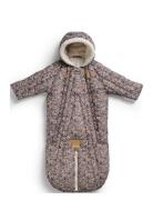 Baby Overall - Blue Garden 6-12M Outerwear Coveralls Snow-ski Coveralls & Sets Multi/patterned Elodie Details