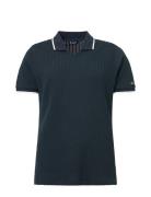 Lds Sand Halfsleeve Sport T-shirts & Tops Polos Navy Abacus