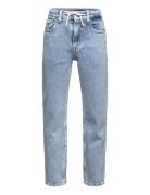 Skater Drawcord Mid Wash Bottoms Jeans Regular Jeans Blue Tommy Hilfiger