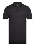 Hco. Guys Sweaters Tops Knitwear Short Sleeve Knitted Polos Black Hollister