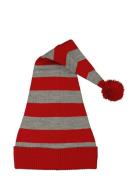 Christmas Cap Striped Accessories Headwear Hats Beanie Red Geggamoja