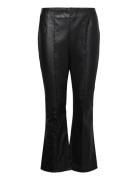 Claudia Pu Stretch Trouser Bottoms Trousers Leather Leggings-Bukser Black French Connection