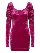 Velvet Puff Mini Dress Designers Short Dress Pink ROTATE Birger Christensen
