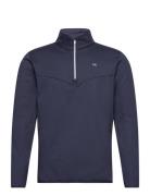 Traverse 1/2 Zip Mid-Layer Sport Sweatshirts & Hoodies Fleeces & Midlayers Navy Calvin Klein Golf