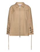 Loose Fit Jacket Outerwear Jackets Light-summer Jacket Beige Cannari Concept