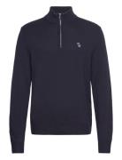 Anf Mens Sweaters Tops Knitwear Half Zip Jumpers Navy Abercrombie & Fitch