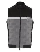 Quilted Mixed Dmedia 80´S´block Vest Sport Vests Black Original Penguin Golf