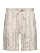 Aklt Jan Elastic Cotton Shorts Bottoms Shorts Casual Beige Anerkjendt