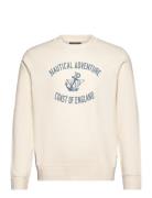 Navy Sweatshirt Designers Sweatshirts & Hoodies Sweatshirts Cream Morris