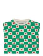 Baby Tomato All Over T-Shirt Tops T-shirts Sleeveless Green Bobo Choses