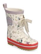 Printed Wellies W. Lace Shoes Rubberboots High Rubberboots Multi/patterned Mikk-line
