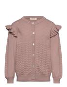 Cardigan Knit Pattern Tops Knitwear Cardigans Pink Petit Piao