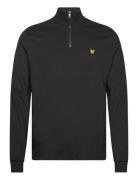Fly Fleece Quarter Zip Sport Sweatshirts & Hoodies Fleeces & Midlayers Black Lyle & Scott Sport