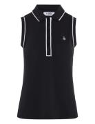 Sleeveless Veronica Polo Sport T-shirts & Tops Polos Black Original Penguin Golf