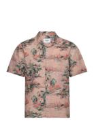 Didcot Ss Shirt Scenic Pink Designers Shirts Short-sleeved Pink Wax London
