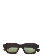Caro 3627 Green Accessories Sunglasses D-frame- Wayfarer Sunglasses Brown RetroSuperFuture