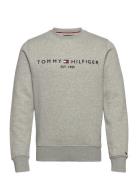 Tommy Logo Sweatshirt Tops Sweatshirts & Hoodies Sweatshirts Grey Tommy Hilfiger