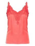 Cranna Top Tops T-shirts & Tops Sleeveless Coral Cream