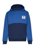 Hmlozzy Hoodie Sport Sweatshirts & Hoodies Hoodies Blue Hummel
