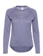 Summer Wool Ls Sport Sweatshirts & Hoodies Fleeces & Midlayers Blue Kari Traa