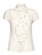 Ellisz Ss Shirt Tops Blouses Short-sleeved Cream Saint Tropez