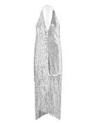 Sequins Mini Fringe Dress Designers Short Dress Silver ROTATE Birger Christensen