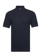 Mapolo Bb Knit Heritage Tops Knitwear Short Sleeve Knitted Polos Navy Matinique