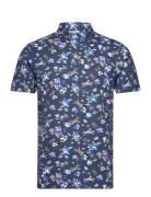 Bs Hermanos Regular Fit Polo Shirt Tops Shirts Short-sleeved Navy Bruun & Stengade