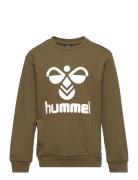 Hmldos Sweatshirt Sport Sweatshirts & Hoodies Sweatshirts Khaki Green Hummel