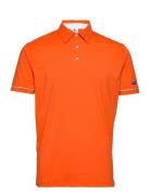 Barley Poloshirt Sport Polos Short-sleeved Orange Lexton Links